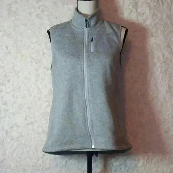 Orvis Light Grey Zip Up Vest with 3 Zippered Pockets Size M - Picture 1 of 10